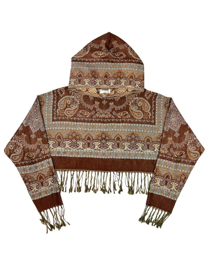 Cropped Pashmina Hoodie