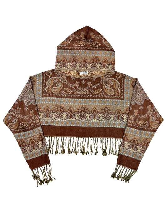 Cropped Pashmina Hoodie