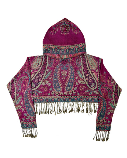 Cropped Pashmina Hoodie