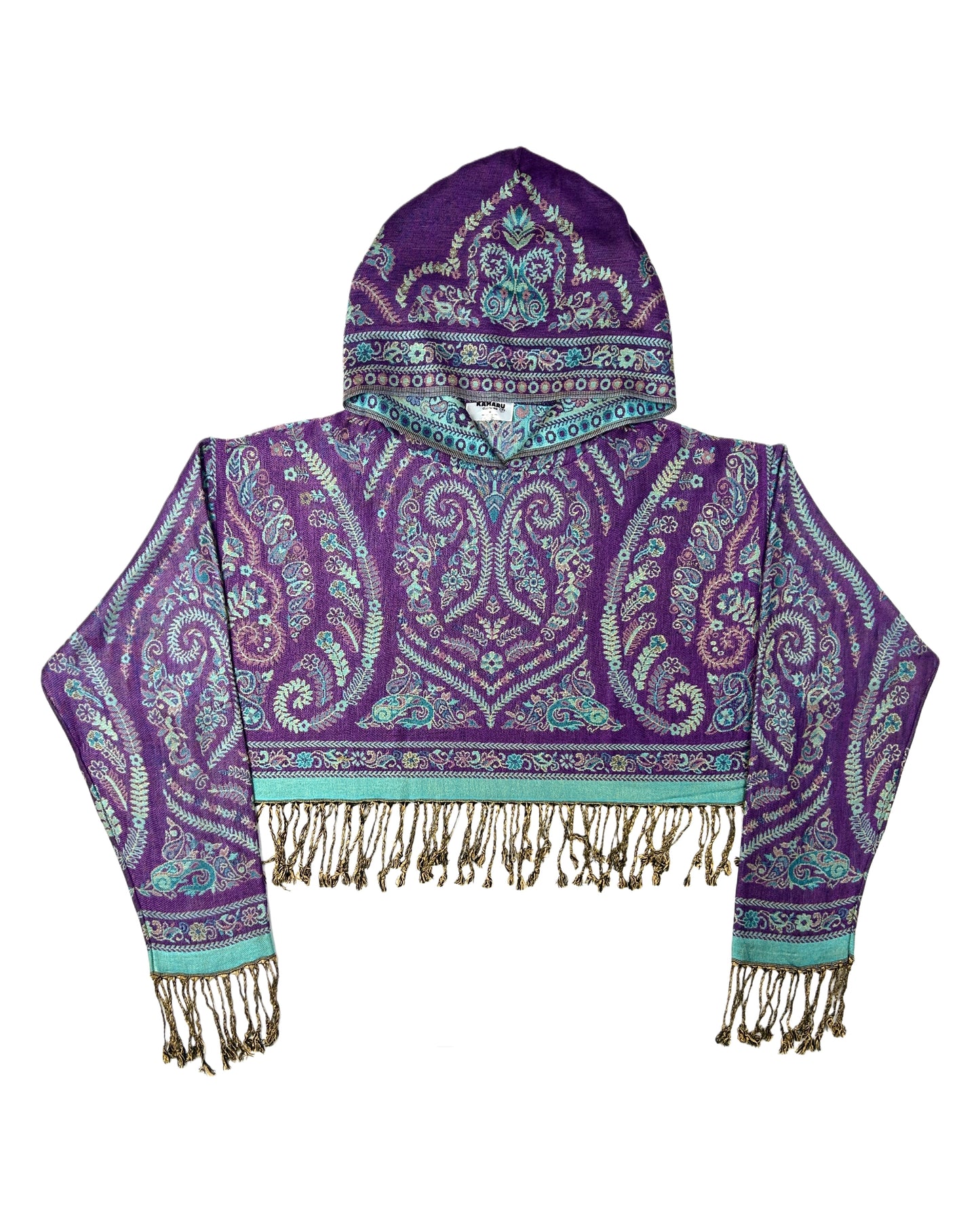 Cropped Pashmina Hoodie