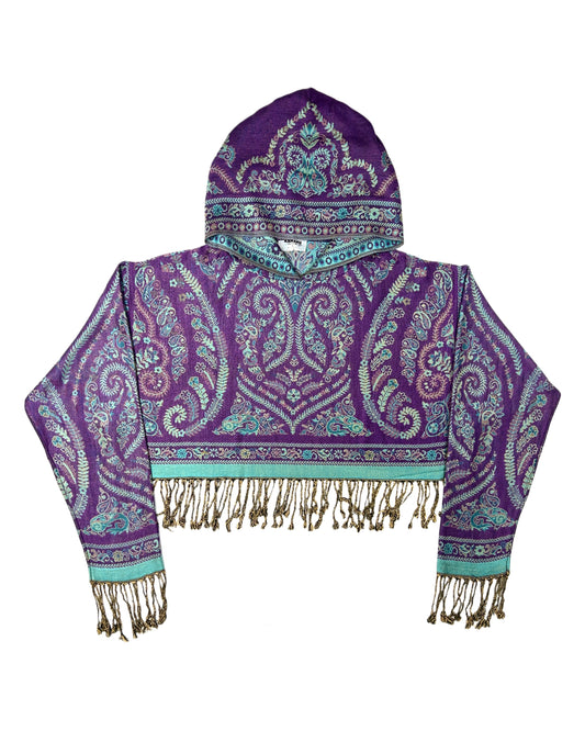 Cropped Pashmina Hoodie