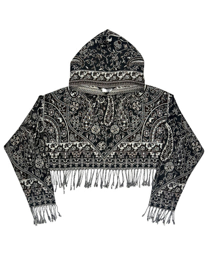 Cropped Pashmina Hoodie