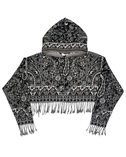 Cropped Pashmina Hoodie