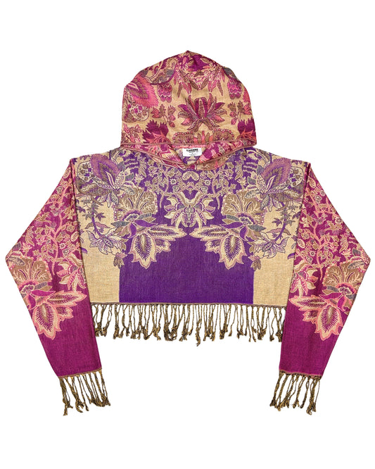 Cropped Pashmina Hoodie
