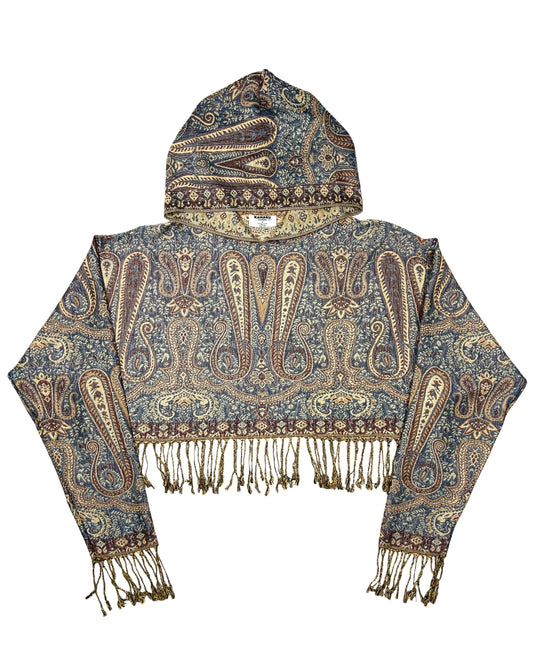 Cropped Pashmina Hoodie