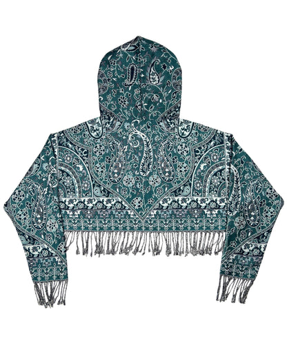 Cropped Pashmina Hoodie