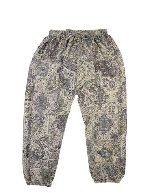 Patchwork Harem Pants