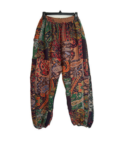 Patchwork Harem Pants