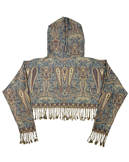 Cropped Pashmina Hoodie