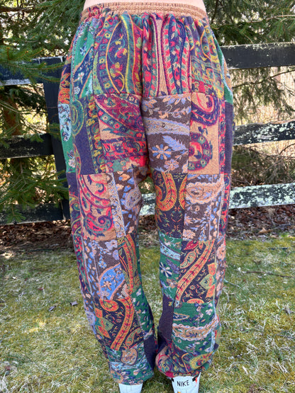 Patchwork Harem Pants