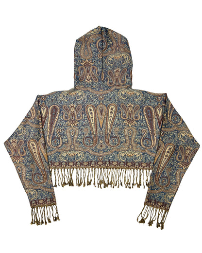 Cropped Pashmina Hoodie