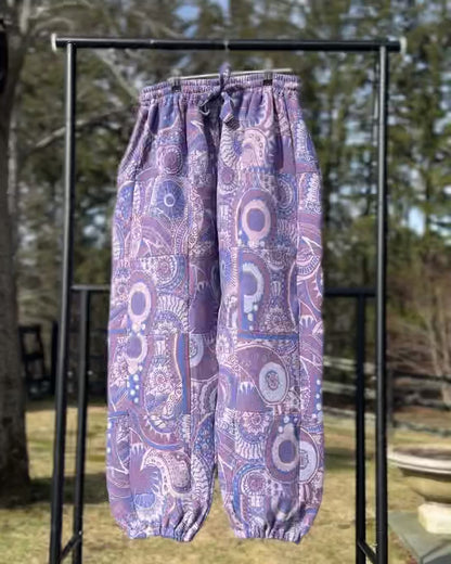 Patchwork Harem Pants