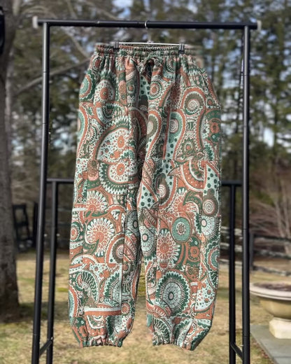 Patchwork Harem Pants
